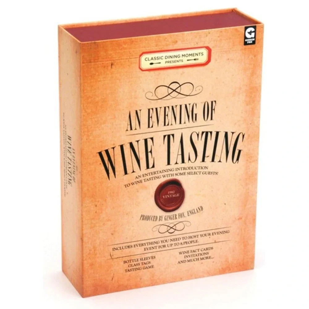 An Evening Of Wine Tasting 8 Person Wine Tasting Guest Hosting Event Kit‎ - NEW